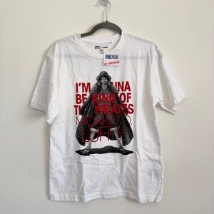 UNIQLO UT Archive One Piece Luffy Short Sleeve Graphic T-Shirt White Size M NWT